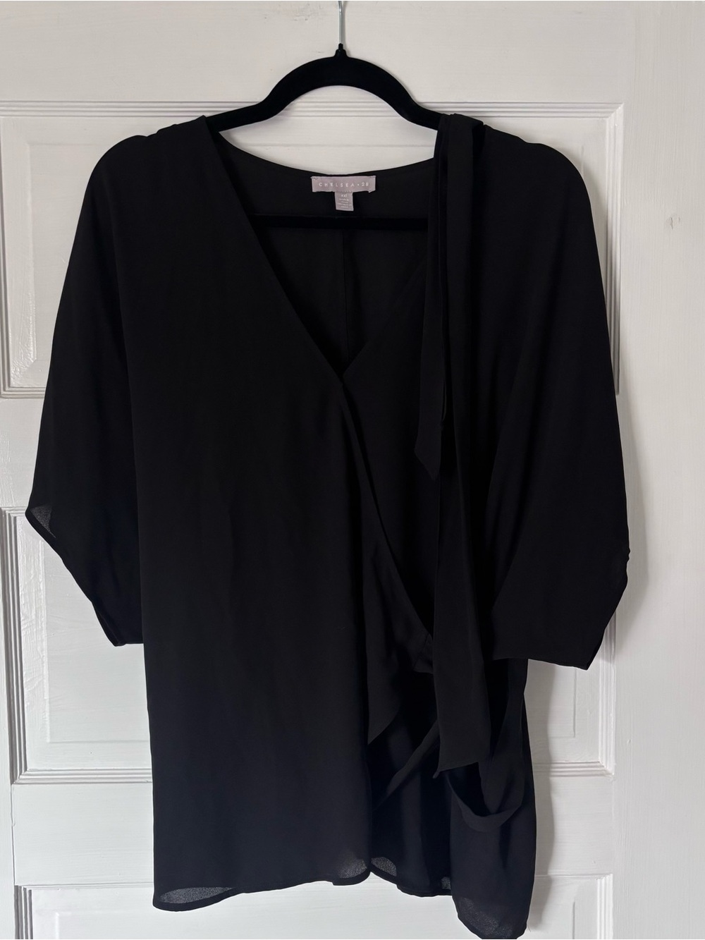 Chelsea28 Sheer Wrap Blouse